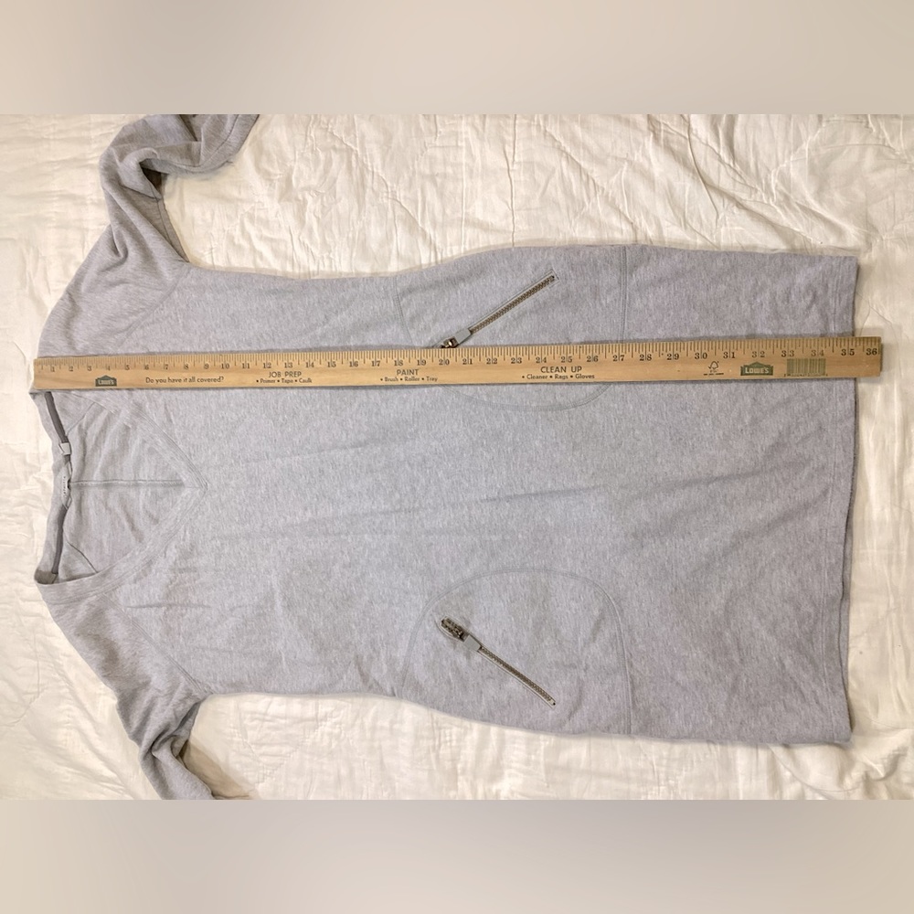 Athleta Enchanted Sweatshirt Dress Gray Medium - Picture 6 of 7
